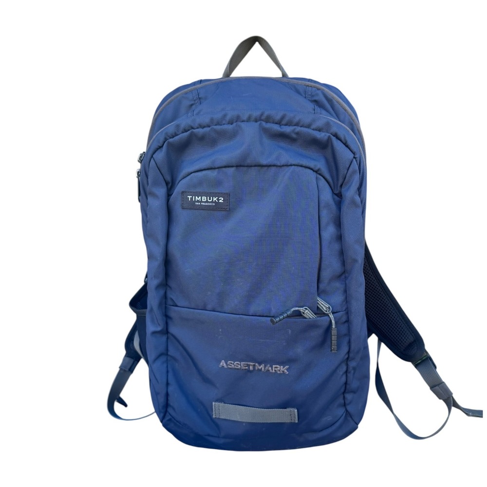 Timbuk2 Parkside Laptop Backpack Navy Blue Assetmark Embroidered Commuter Bag